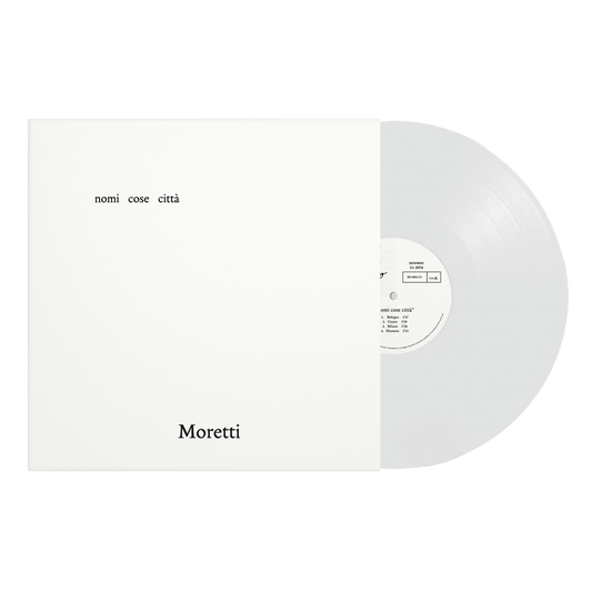 Moretti - nomi cose città (LP bianco, 100 copie numerate, edizione limitata)